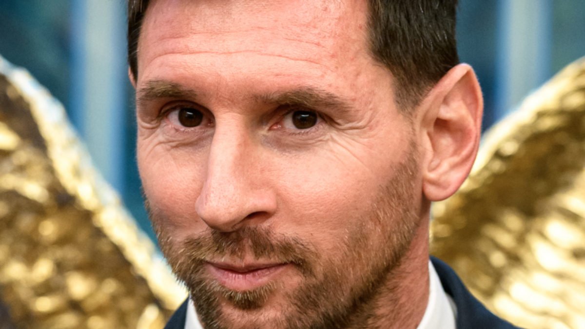 Messi at a 2026 event honouring Inter Miami as MLS champions